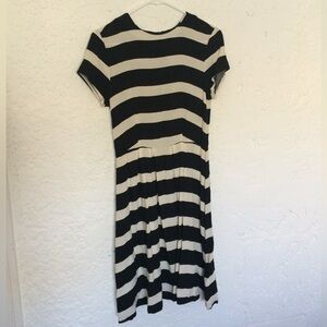 H&M Striped Short Sleeve Dress